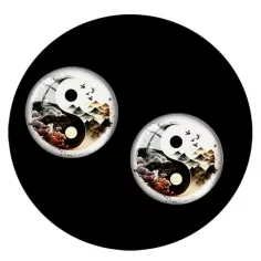 Envie de décorer vos chaussures ? Décorations yin yang Japon