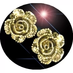 Envie de décorer vos chaussures ? Décorations fleurs&nbsp;argentées /dorées 2