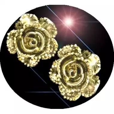 Envie de décorer vos chaussures ? Décorations fleurs&nbsp;argentées /dorées