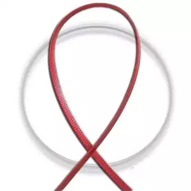 Lacets fins cirés plats en&nbsp;rouge pour vos chaussures