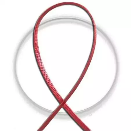 Lacets fins cirés plats en&nbsp;rouge pour vos chaussures