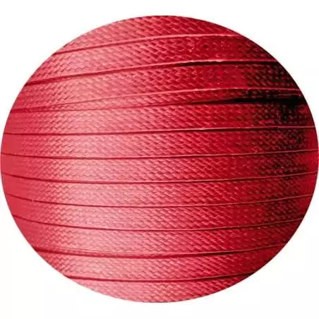 Lacets fins cirés plats en&nbsp;rouge pour vos chaussures