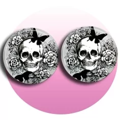 Envie de décorer vos chaussures ? Décorations Tête de mort & papillon