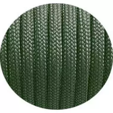 Lacets paracorde vert&nbsp;kaki foncé pour vos chaussures