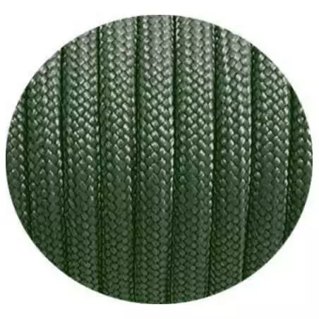 Lacets paracorde vert&nbsp;kaki foncé pour vos chaussures