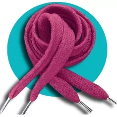 Lacets coton&nbsp;épais roses fuchsia pour vos chaussures