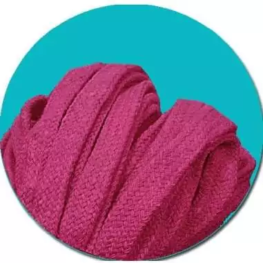 Lacets coton&nbsp;épais roses fuchsia pour vos chaussures