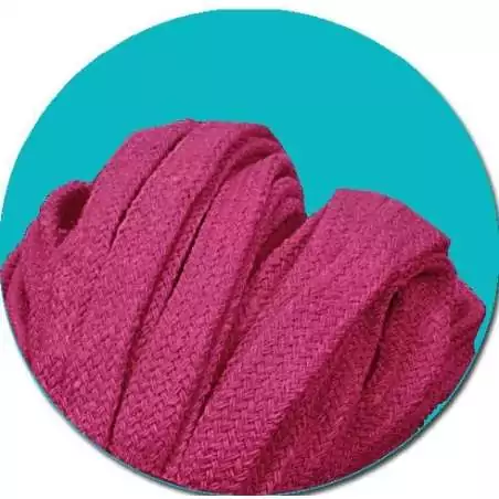 Lacets coton&nbsp;épais roses fuchsia pour vos chaussures
