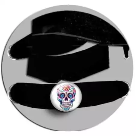 Décorations de lacets de chaussures crânes blancs…