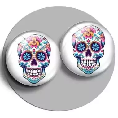 Décorations de lacets de chaussures crânes blancs…