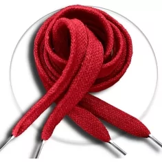 Lacets coton&nbsp;épais&nbsp;en rouge basque&nbsp;pour vos chaussures