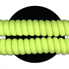 Lacets de chaussures ressorts sans noeud jaunes fluos 2