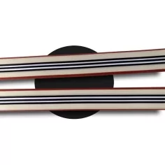 Lacets satin large & rayures chics beige pour vos chaussures 2