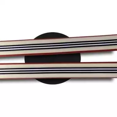 Lacets satin large & rayures chics beige pour vos chaussures