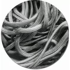 Lacets de chaussures gris acier foncé, ronds, en couleur… 2