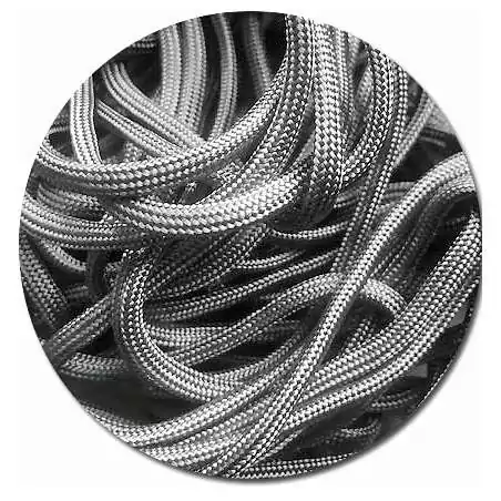 Lacets de chaussures gris acier foncé, ronds, en couleur…