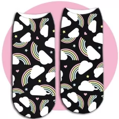 Socquettes kawaï arcs-en-ciel pour vos jolis pieds