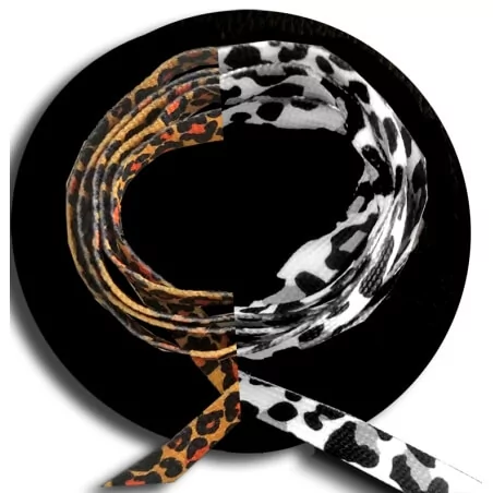 Lacets panthère pour vos chaussures