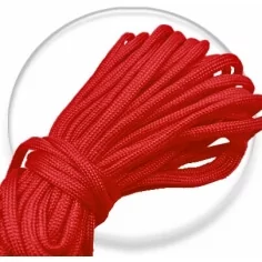 Lacets ronds paracorde rouge pour vos chaussures 2