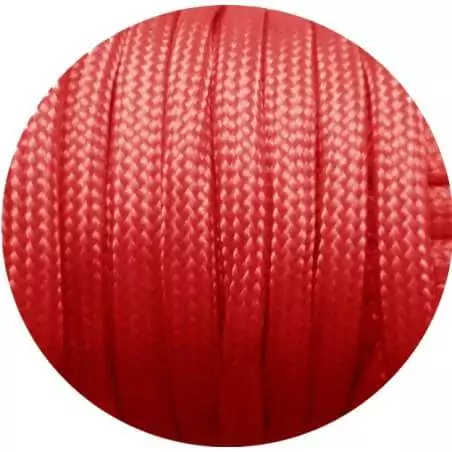 Lacets ronds paracorde rouge pour vos chaussures