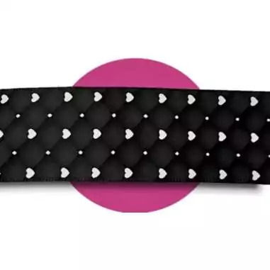 Lacets satin effet doudoune & coeurs : 2 coloris pour vos chaussures