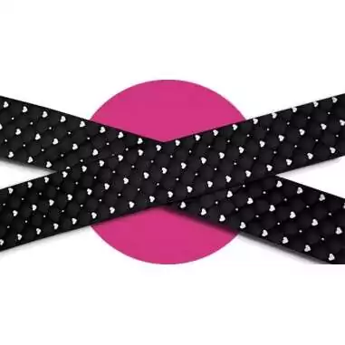 Lacets satin effet doudoune & coeurs : 2 coloris pour vos chaussures