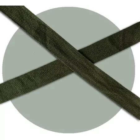 Lacets larges coton kaki armée pour vos chaussures