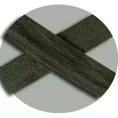 Lacets larges coton kaki armée pour vos chaussures