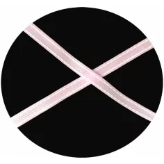 Lacets roses surpiqués de blanc pour vos chaussures 2