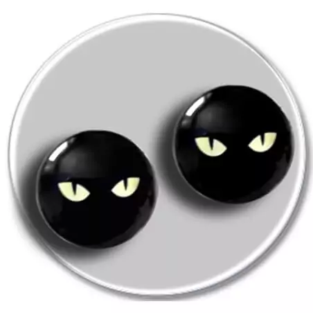 Envie de décorer vos chaussures ? Décorations têtes de chats noirs