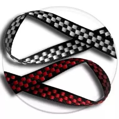 Lacets damier noir / blanc ou rouge pour vos chaussures
