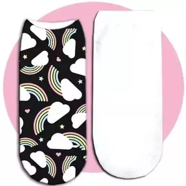 Socquettes kawaï arcs-en-ciel pour vos jolis pieds