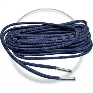 Lacets de chaussures gris acier foncé, ronds, en couleur…