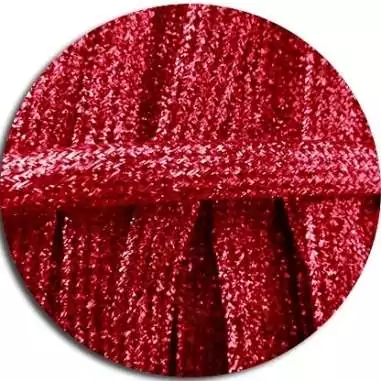 Lacets pailletés rouges pour vos chaussures