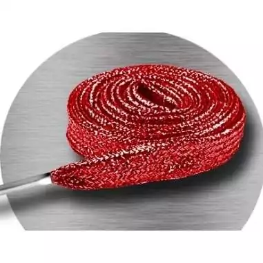 Lacets pailletés rouges pour vos chaussures