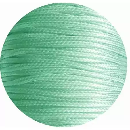 Lacets fins cirés en vert menthe pour vos chaussures