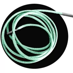 Lacets fins cirés en vert menthe pour vos chaussures