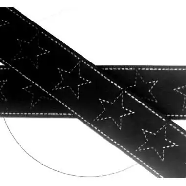 Lacets satin large noir surpiqures et étoiles pour vos…