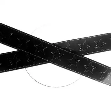 Lacets satin large noir surpiqures et étoiles pour vos…