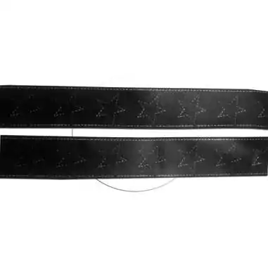 Lacets satin large noir surpiqures et étoiles pour vos…