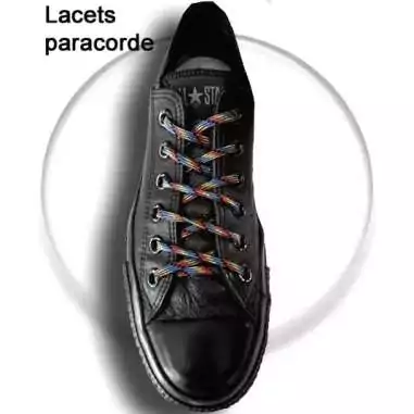 Lacets ronds paracorde multicolores écossais pour vos…