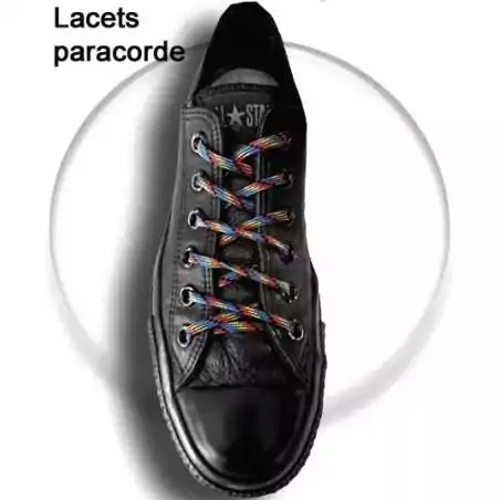 Lacets ronds paracorde multicolores écossais pour vos…