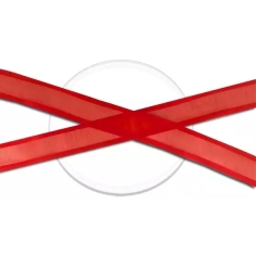 Lacets organdi rouges gansés de satin pour vos chaussures 2