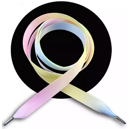 Lacets de chaussures larges satin pastel-Achat|Vente en…