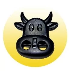 Bloqueurs-stoppeurs forme Vache pour lacets, capuches, sacs,... 2