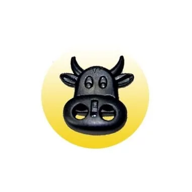 Bloqueurs-stoppeurs forme Vache pour lacets, capuches,…