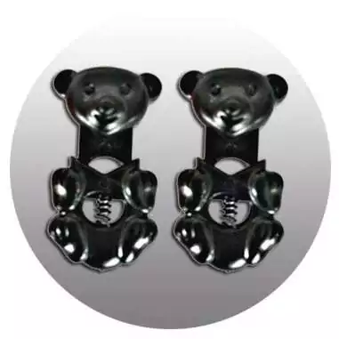 Bloqueurs stoppeurs noirs oursons pour lacets enfants en…