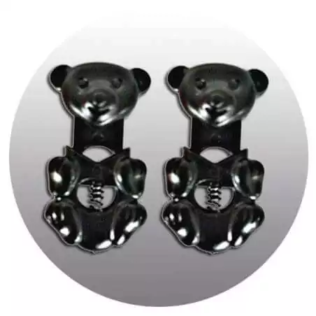 Bloqueurs stoppeurs noirs oursons pour lacets enfants en…