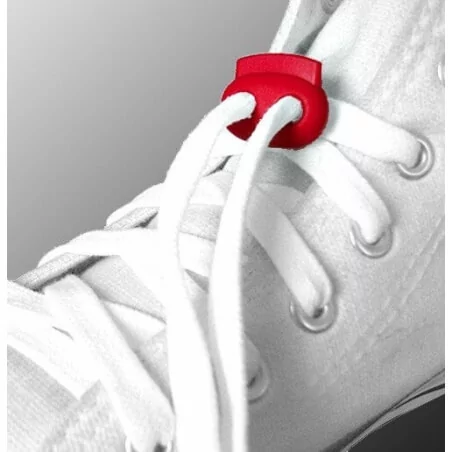 Bloqueurs stoppeurs plats verts foncés de lacets de…