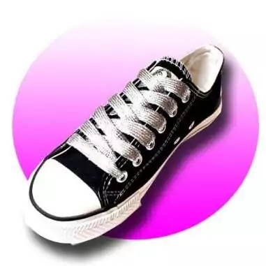 Lacets argentés pailletés pour vos chaussures